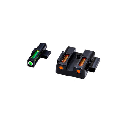 HIVIZ LiteWave H3 Orange/Green Litepipe White ring for M&P fullsize and compact in all calibers VHMPN421