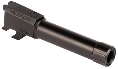 SilencerCo AC2290 Threaded Barrel  3.50" 9mm Luger, Black Nitride Stainless Steel, Fits S&W M&P Shield 160255