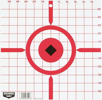Birchwood Casey Rigid Paper Crosshair Sight-In Target - 12" 10/Pack BA37210