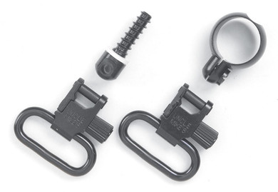 Uncle Mike's Quick Detach Sling Swivel Set Full Band Lever Action Rifles .645-.660 Winchester/Marlin Swivel Steel Black UM13312