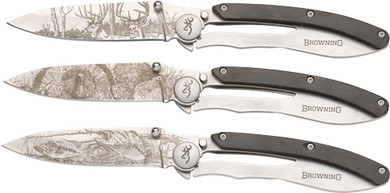 BROWNING KNIFE SPORTSMAN</br>COLLECTION 3 KNIVES WITH BOX* 32205218