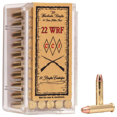 CCI Winchester Rimfire Ammunition .22 WRF 45 gr JHP 1300 fps 50/ct CC0069
