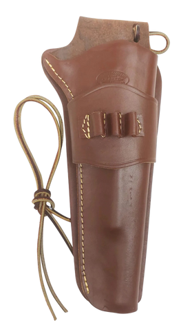 Hunter Company 1095-50 Cartridge Loop  OWB Size 50 Antique Brown Leather Belt Slide Fits SA Revolver Fits 7.50" Barrel Right Hand 149445