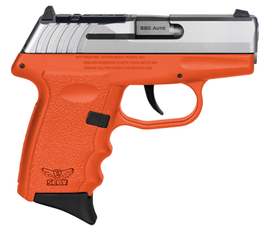 SCCY Industries CPX3TTORRDRG3 CPX-3 RD 380 ACP 10+1 2.96" Orange Polymer/Serrated Stainless Steel Slide/Finger Grooved Orange Polymer Grip 144651
