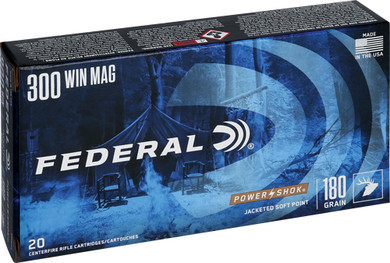 FEDERAL POWER-SHOK 300 WIN MAG</br>180GR SP 20RD 10BX/CS A300WBS