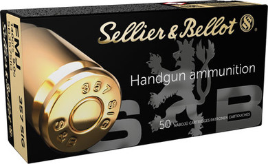 S&B 357 SIG 140GR FMJ</br>50RD 20BX/CS ASB357SIG