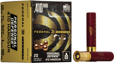 FEDERAL PREMIUM 410 2.5" 000BUCK 4 PELLETS 20RD 10BX/CS APD412JGE000