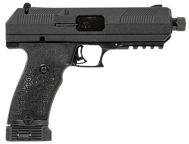 Hi-Point JHP45G2 JHP Gen2 45 ACP 9+1 4.50" Black Steel Threaded Barrel, Black Powder Coated Serrated Steel Slide, Black Polymer Frame w/Picatinny Rail, Black Polymer Grip 156713