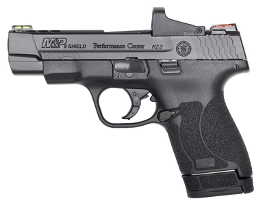Smith & Wesson 11788 M&P Performance Center Shield M2.0 9mm Luger 4" Ported Barrel 7+1 Or 8+1 , Black Polymer Frame , Ported/Optic Cut Armornite Stainless Steel , Includes Red Dot , No Manual Safety 112456