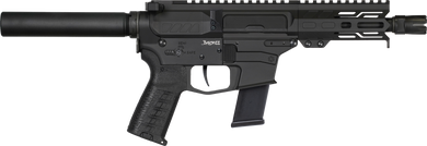 CMMG 45AE70FAB Banshee MKG 45 ACP 13+1 5" Black Nitride Medium Taper Threaded Barrel, EML 4" M-LOK Handguards, Black Armor Cerakote Aluminum Picatinny Rail Receiver, Pistol Tube, CMMG Zeroed Grips 166376