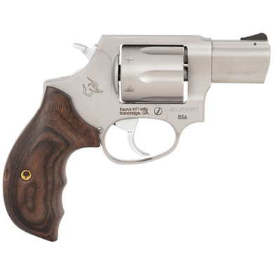 Taurus 856 Handgun .38 Spl 6rd Capacity 2" Barrel Matte Stainless Steel Finish Smooth Walnut Grips TX2856029SW