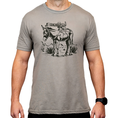 Magpul MAG1528-041-S Burro CVC  Stone Gray Heather Cotton/Polyester Short Sleeve Small 184561