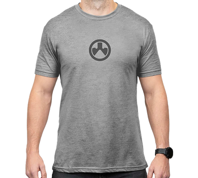 Magpul MAG1115-041-S Go Bang Parts  Stone Gray Heather Cotton/Polyester Short Sleeve Small 184482