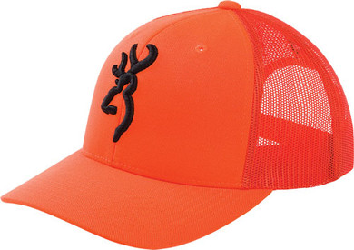 BROWNING CAP PROOF BLAZEORANGEW/BUCKMARK MESH BACK MID PRFLE 308388011
