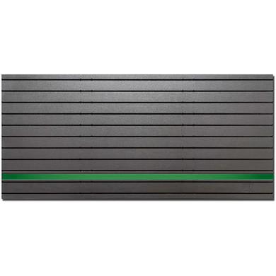MODWALL PANEL 48''WX22''H BLACK W/GREEN LINE HERO STRIP 430114338