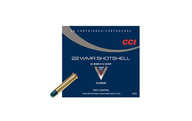 CCI 22 WMR SHOTSHELL 12 SHOT 20 RD/BX 100 BX/CS CCI0025