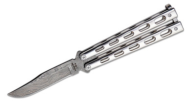 BEAR & SONS 5" STS BTTRFLY DAMASCUS BEARSS14D