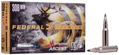 FEDERAL 308 WIN 175 GR TERMINAL ASCENT 20 RD/BX 10 BX/CS FEDEP308TA1