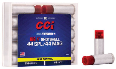 CCI 44 SPL/44 REM MAG BIG 4 SHOTSHELL 10 RD/BX 20 BX/CS CCI3718CC