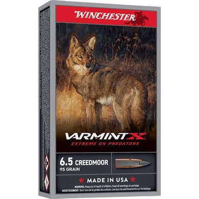WINCHESTER 6.5 CREEDMOOR VARMINTX XP 95 GR 20 RD/BX 10 BX/CS WINCX65PXP