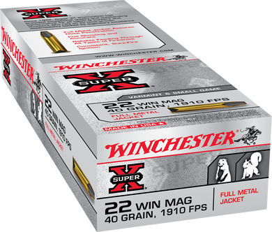 WINCHESTER SUPER-X HV 22WM 40GR FMJ WINCX22M