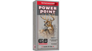 WINCHESTER SUPER X POWER POINT 6.8WST 170G 20RD BX 200RD CASE WINCX68W1