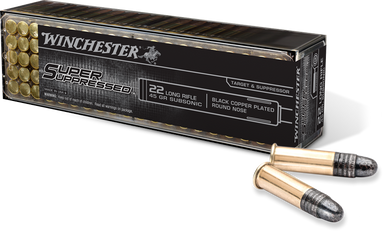 WINCHESTER SUPER SUPPRSD 22LR 40G SUB SONIC 100RD/BX WINCSUP22LRHP