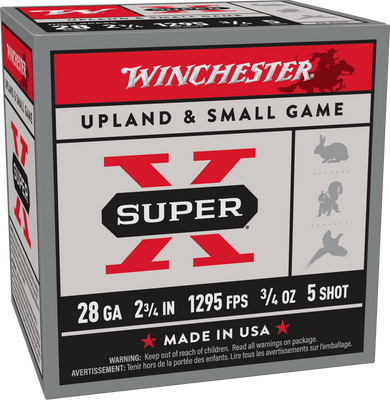 WINCHESTER 28G SPR X UPLAND #5 3/4OZ 25RDS WINCX285