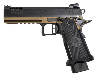 GREAT LAKES SYNERGY 1911 DBL STACK 9MM BRONZE 5" O.R. RAIL, 2-20RD MAGS GLFGL1911DS-9FSS-BRZ