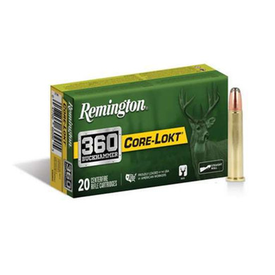 REMINGTON R360BH2 360 BUCKHAMMER 200GR CORE-LOKT SP 20 RD/BX 10 BX/CS REMIR27743