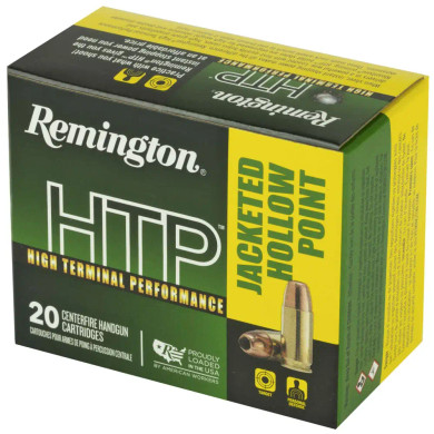 REMINGTON 45 AUTO 230GR JHP HTP 20 RND BX 20 RD/BX 25 BX/CS REMI21455