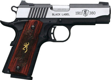 BROWNING 1911-380 BLACK LABELMEDALLION PRO 3.62" NT ST WOOD G051915492