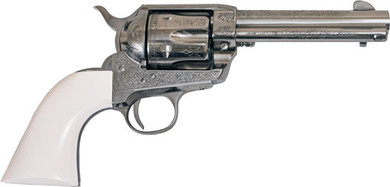 CIMARRON FRONTIER 45LC PW FS4.75" ENGRAVED NICKEL/IVORY GPP410LNI