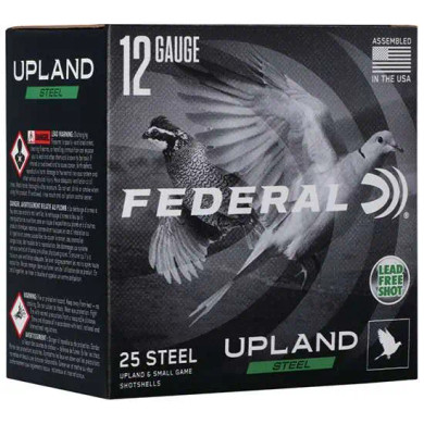 FEDERAL 12GA 2-3/4" 1  OZ 6 UPLAND STEEL 25 RD/BX 10 BX/CS FEDEUSH1226
