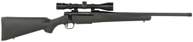 MOSSBERG PATRIOT 400 LEGEND RIFLE 20" T.B. BLACK SYNTHETIC, 3-9X40 SCOPE 4RD MOSS28212
