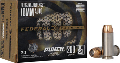 FEDERAL PUNCH 10MM 200GR JHP20RD 10BX/CS APD10P1