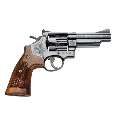 Smith & Wesson N Frame Model 29 Handgun .44 Mag 6rd Capacity 4" Engraved Barrel Black with Wood Grips SW150783
