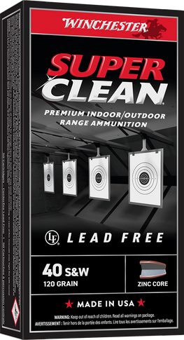 WINCHESTER 40 S&W SUPER CLEAN TARGET FMJ 120 GR 50 RD/BX 10 BX/CS WINCW40SWLF