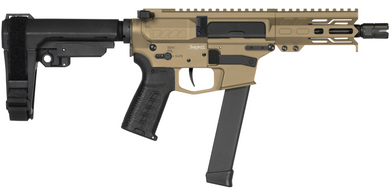 CMMG PISTOL, BANSHEE, MKGS, 9MM, 5", COYOTE TAN W/ADJ RIP BRACE CMMG99A890F-CT