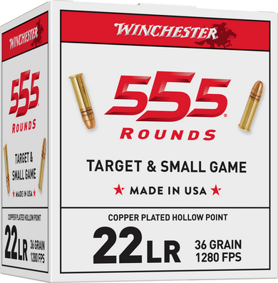WINCHESTER 22LR 36GR PHP 555RDS WINC22LR555HP