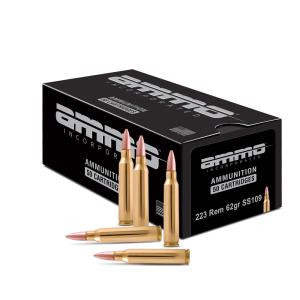 AMMO INC 223REM 62G SS109 50RD BX 1000RD CS AMMO223062SS109-A50
