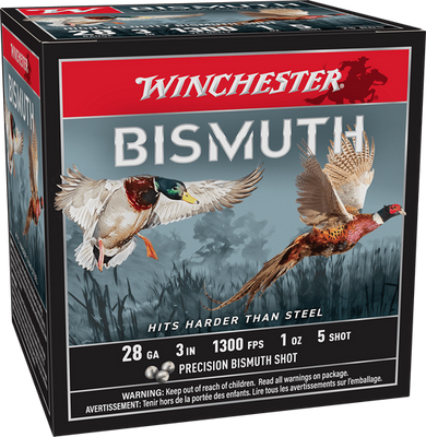 WINCHESTER 28 GA 3" #5  BISMUTH 1 OZ 15 RD/BX 10 BX/CS WINCSWB2835XV