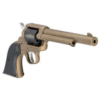 dRUGER WRANGLER 22LR REVOLVER 6.5" BURNT BRONZE 6RD RUGE2038