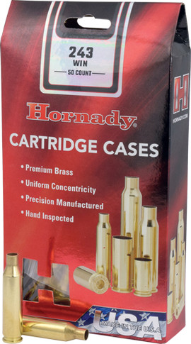 HORNADY UNPRIMED CASES 243 WIN50 PACK 5PK/CS HDY8620