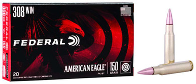 FEDERAL 308 WIN 150GR FMJ-BT 20 RD/BX 25 BX/CS FEDEAE308D