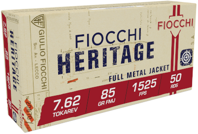 FIOCCHI 762 TOKAREV 85 GR FMJ 50RDBX/1000RD CASE FIOC762TOK