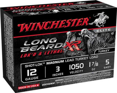 WINCHESTER LONGBEARD XR MAGNUM 12GA 3" 1-7/8OZ #5 10RD BX 100RD CASE WINCSTLB123M5
