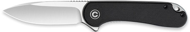 CIVIVI KNIFE ELEMENTUM 2.96"BLACK G10/SATIN D2 CLAM PACK C907ACP
