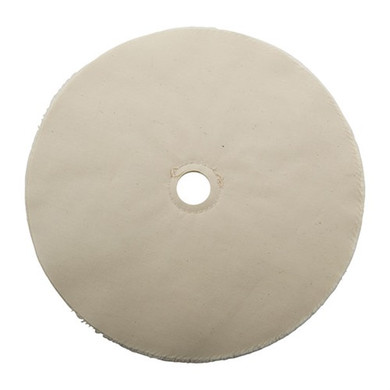 MUSLIN POLISHING WHEEL, LOOSE, 10'' X 20-PLY, 1'' ARBOR 032920001