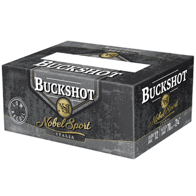 Noble Sport Buckshot Law Enforcement Shotshells 12ga 2-3/4" 9 pellet 1200 fps #00 250/ct Case (25-10/ct Boxes) EPANSLR1200BKC